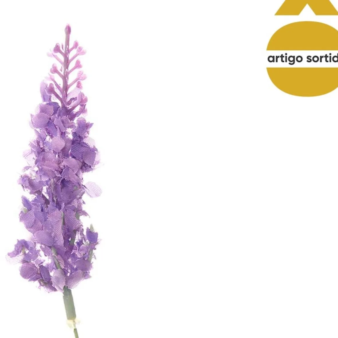 Vaso em corda com lavanda artificial