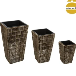 Vaso em rattan 38cm