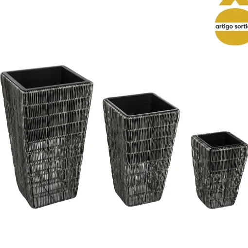 Vaso em rattan 38cm