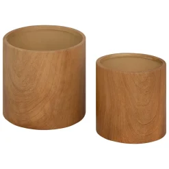 Vaso SOA em cerâmica efeito madeira 13,4cm