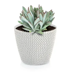 Vaso SPLOFY branco eco wood 26cm