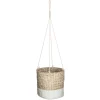 Vaso suspenso ETNIK branco e bege