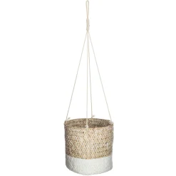Vaso suspenso ETNIK branco e bege