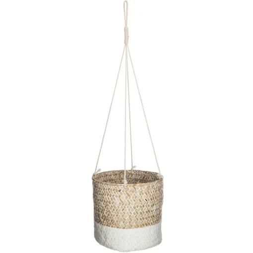 Vaso suspenso ETNIK branco e bege