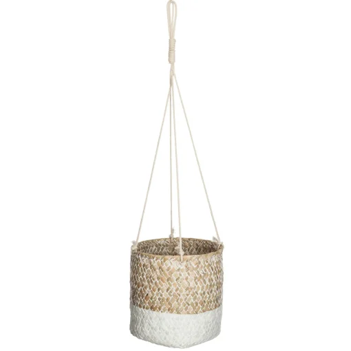 Vaso suspenso ETNIK branco e bege