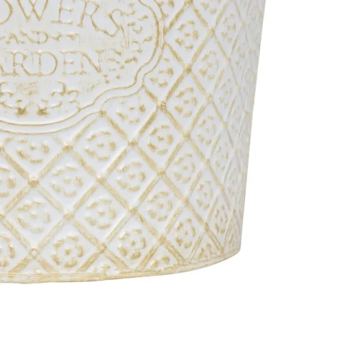 Vaso TINO em ferro branco 22cm