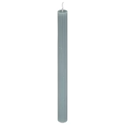 Vela DEMI estriada azul orage para candelabro 26cm