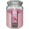 Vela jarro vidro com tampa 510g rosas
