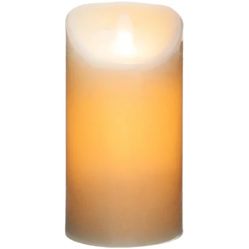 Vela led branca 20x10cm