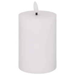 Vela led cilíndrica MOLIA branca 12,5cm