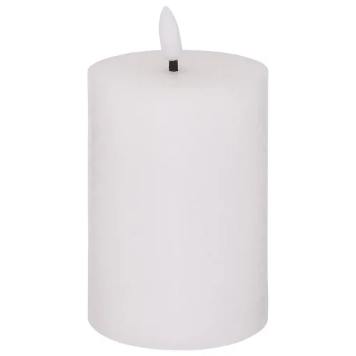 Vela led cilíndrica MOLIA branca 12,5cm