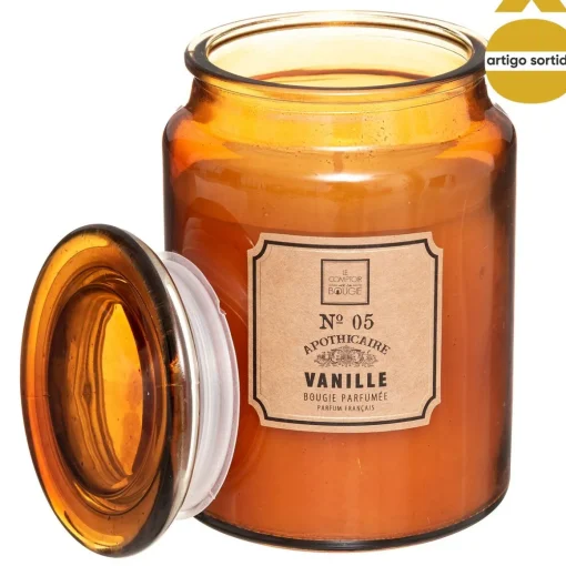 Vela perfumada com frasco de vidro 510g