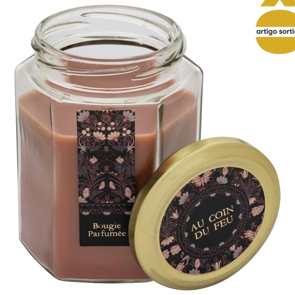 Vela perfumada em frasco vidro LIT