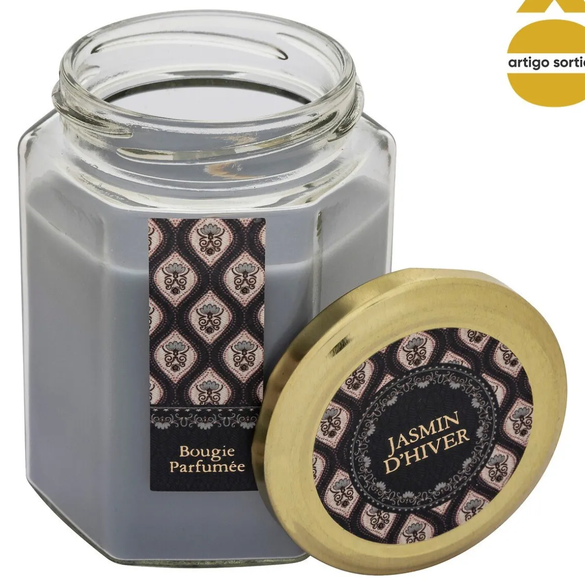 Vela perfumada em frasco vidro LIT