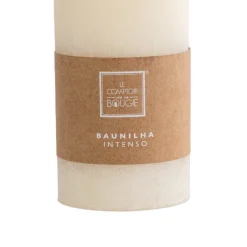 Vela perfumada PILAR de baunilha 18cm