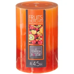 Vela perfumada tricolor frutos exóticos básica