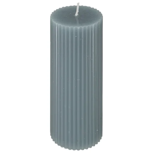 Vela PILAR demi estriada azul orage 14cm