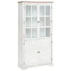 Vitrina OLBIA branca em mdf com 4 portas 190cm